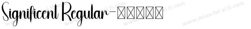 Significent Regular字体转换